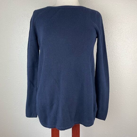 Talbots Navy Blue Long Sleeve Sweater Size S EUC - Picture 1 of 6
